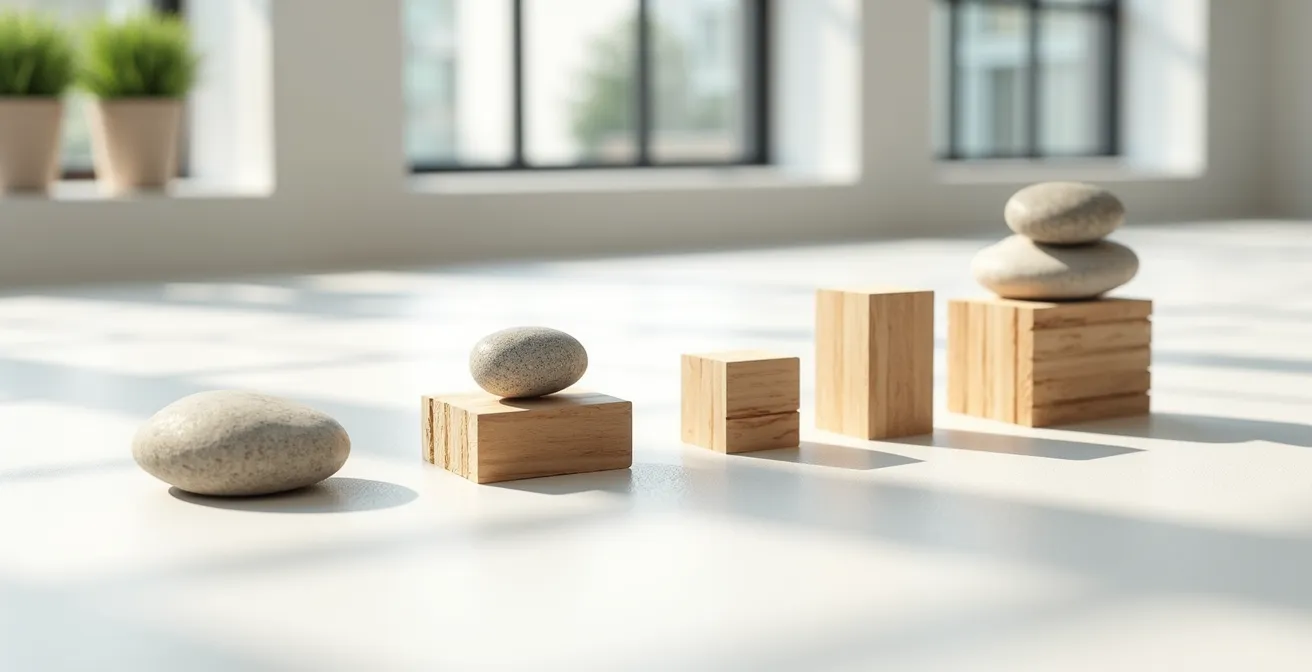 Cruscotto visivo con indicatori di impatto sociale rappresentati attraverso elementi naturali interconnessi