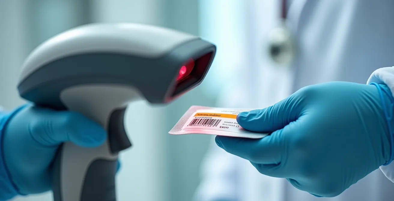 Sistema tecnologico di verifica farmaci con scanner